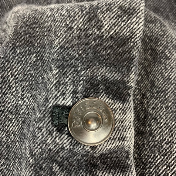 H&M Divided Dress Women's Medium Sleeveless Black Acid Wash Denim Mini Jean - Picture 4 of 16